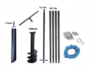 Hand well auger 180mm 5m bailer 110