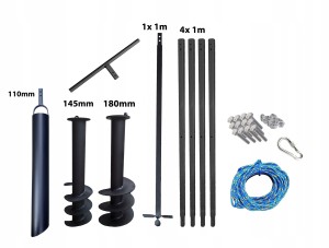 Hand well auger 145+180mm 5m bailer