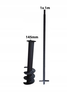 Hand well auger drill head 1m 145mm