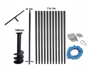 Hand well auger 180mm 12m