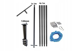 Hand well auger 120mm 5m PWSAM