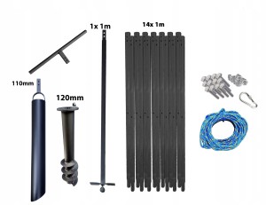 Hand well auger 15m 120mm bailer 110