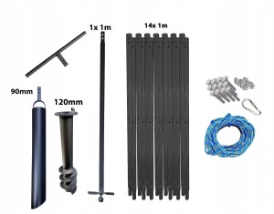 Hand well auger 15m 120mm bailer 90