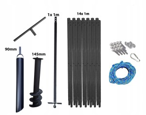 Hand well auger 15m 145mm bailer 90