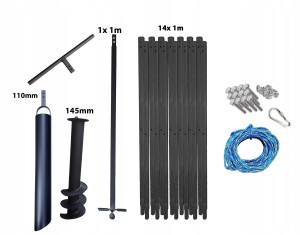 Hand well auger 15m 145mm bailer 110