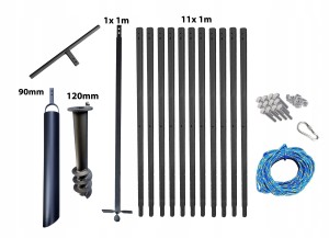 Hand well auger 120mm 12m bailer 90mm