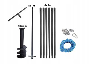 Hand well auger 180mm 7m