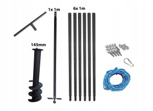 Hand well auger 145mm 7m