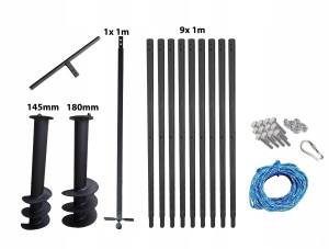 Hand well auger 145 + 180mm 10m
