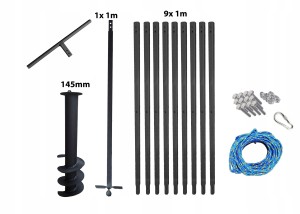 Hand well auger 145mm 10m