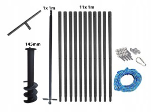 Hand well auger 145mm 12m