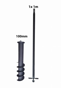 Hand well auger drill head 1m 100mm