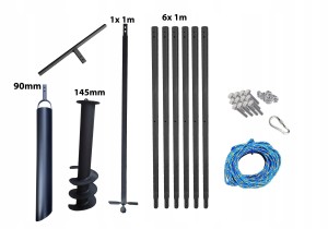 Hand well auger 145mm 7m + bailer 90mm