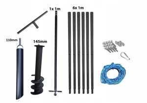 Hand well auger 145mm 7m + bailer