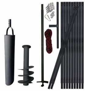 Hand well auger 180mm 12m + bailer 133mm