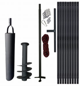 Hand well auger 180mm 10m + bailer 133mm